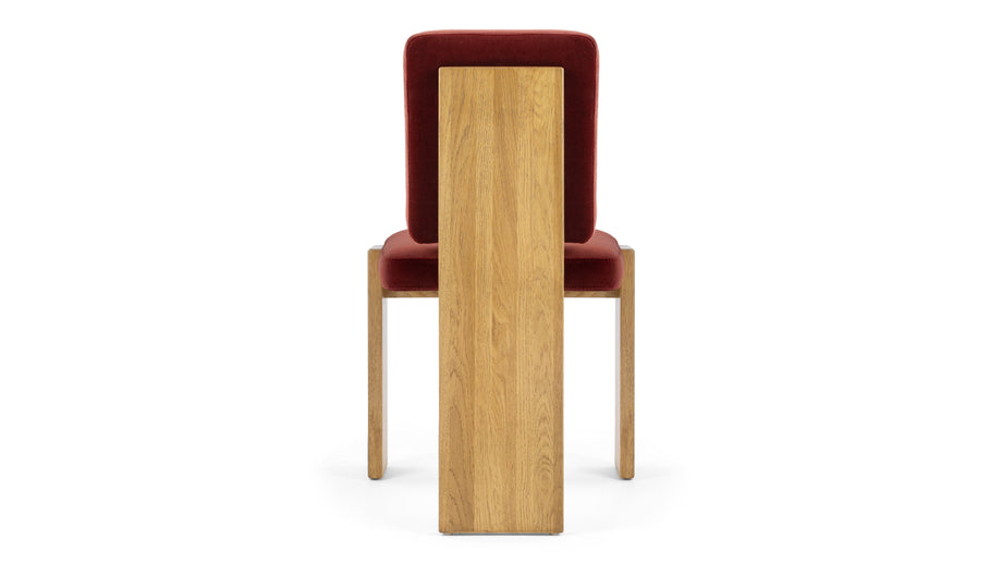 MaximMaxim - Maxim Side Chair, Garnet Velvet