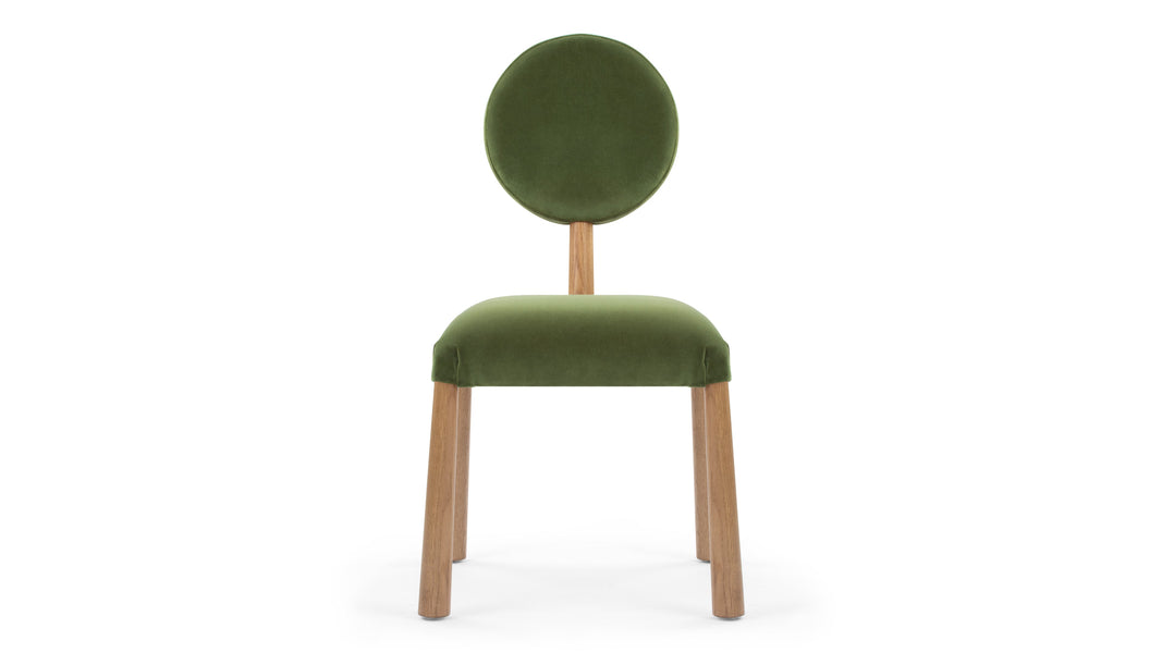 FossieFossie - Fossie Side Chair, Moss Green Velvet