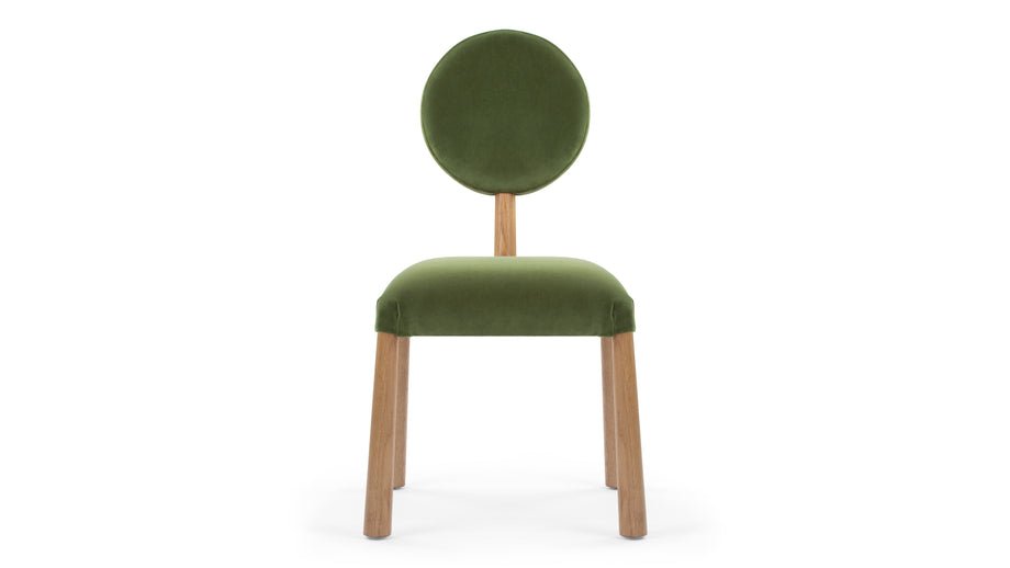 FossieFossie - Fossie Side Chair, Moss Green Velvet