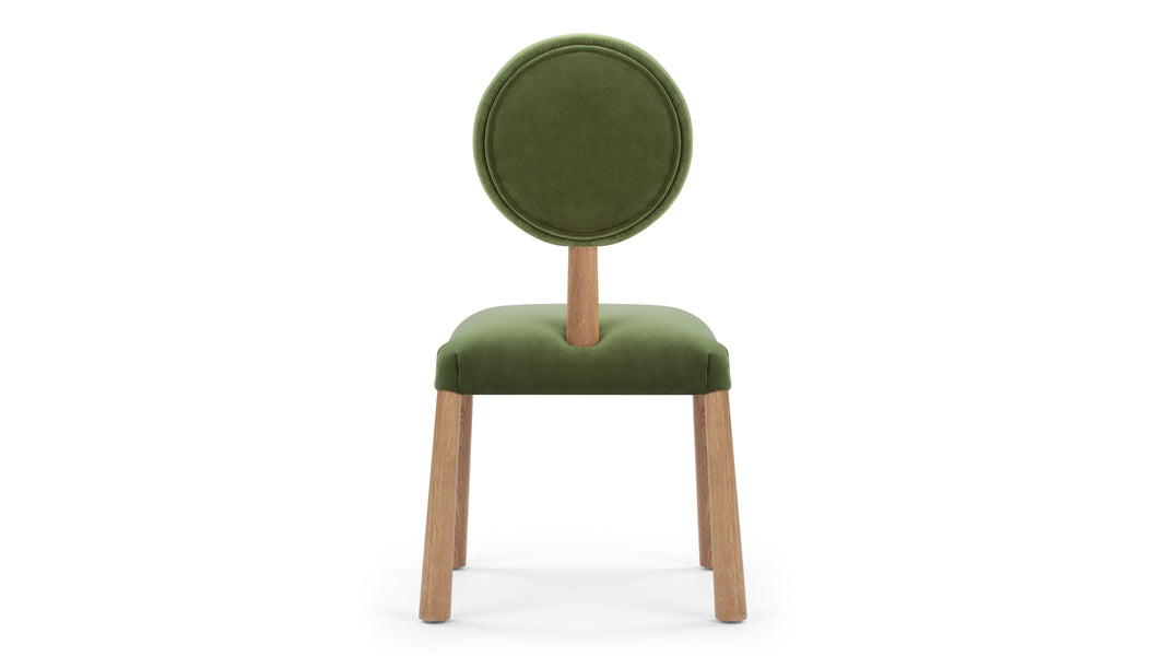 FossieFossie - Fossie Side Chair, Moss Green Velvet