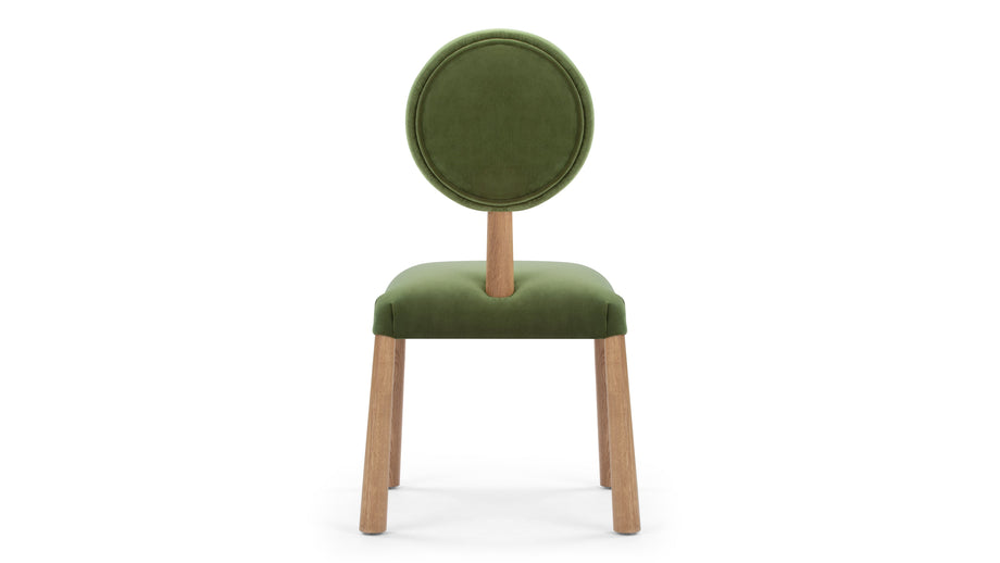 FossieFossie - Fossie Side Chair, Moss Green Velvet