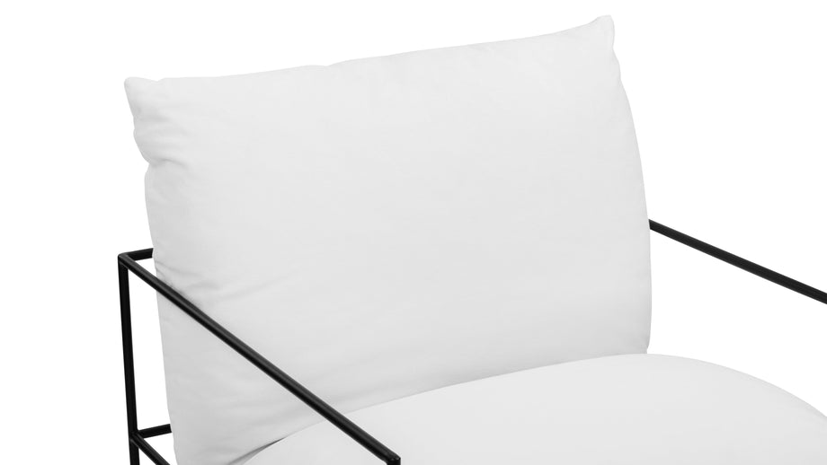 HudsonHudson - Hudson Lounge Chair, Snow White Linen