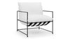 Hudson - Hudson - Hudson Lounge Chair, Snow White Linen - Image 2