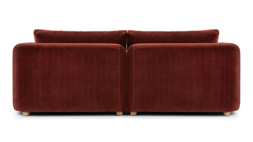 MorrellMorrell - Morrell Two Seater Sofa, Garnet Velvet