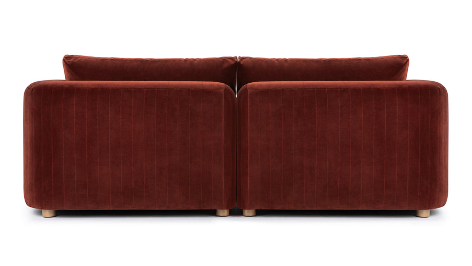 MorrellMorrell - Morrell Two Seater Sofa, Garnet Velvet