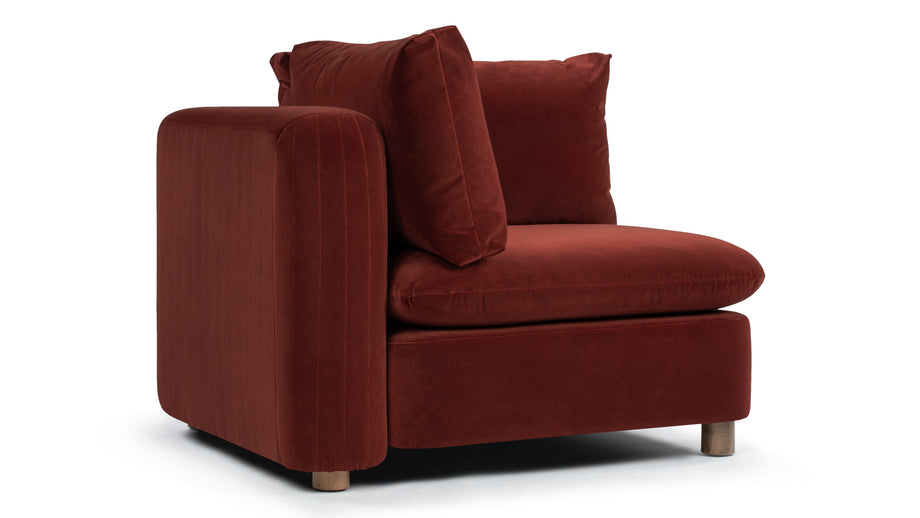 MorrellMorrell - Morrell Module, Corner, Garnet Velvet