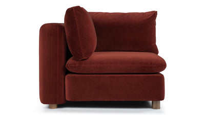 Morrell - Morrell - Morrell Module, Corner, Garnet Velvet - Image 1