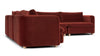 Morrell - Morrell - Morrell Sectional, Left Corner, Garnet Velvet - Image 2