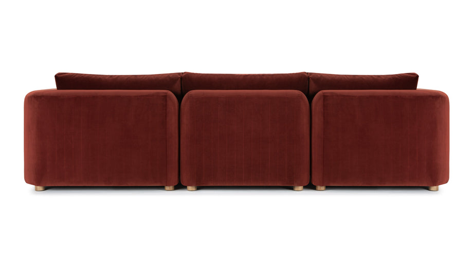 MorrellMorrell - Morrell Sectional, Left Corner, Garnet Velvet