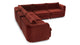 Morrell - Morrell - Morrell Sectional, Left Corner, Garnet Velvet - Image 5