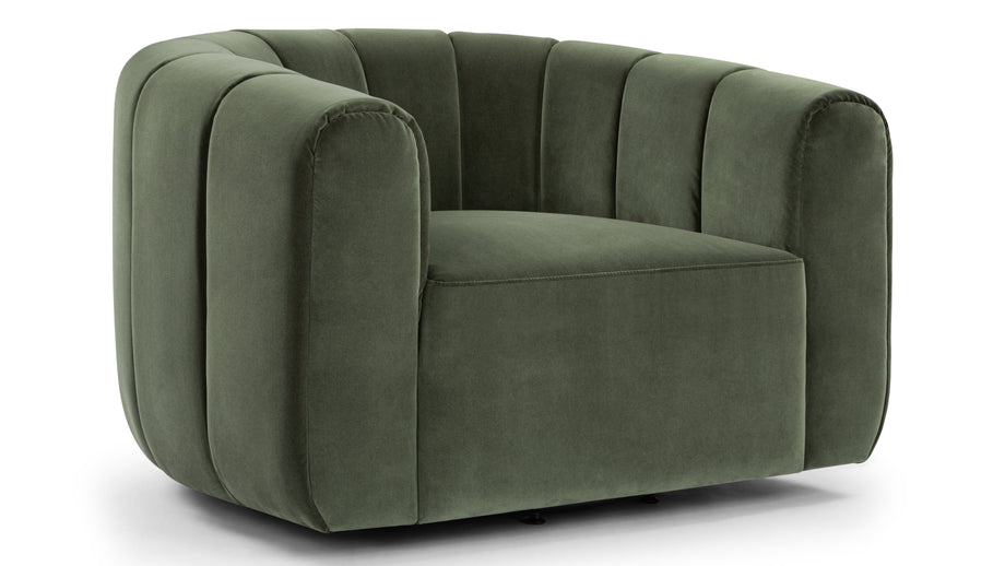 HaywardHayward - Hayward Lounge Chair, Seaglass Velvet