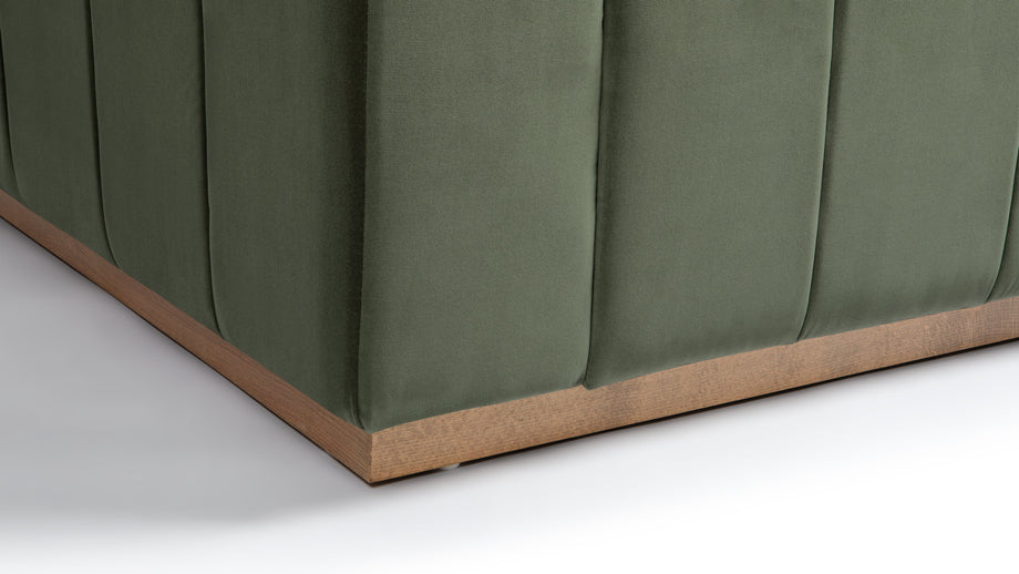 TheoTheo - Theo Three Seater Sofa, Seaglass Velvet