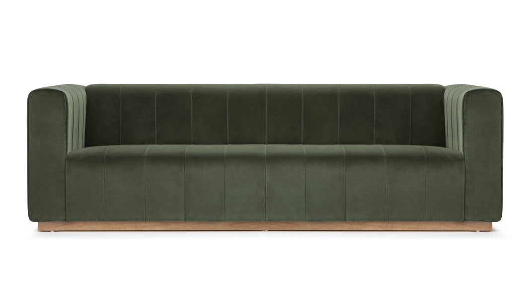 TheoTheo - Theo Three Seater Sofa, Seaglass Velvet