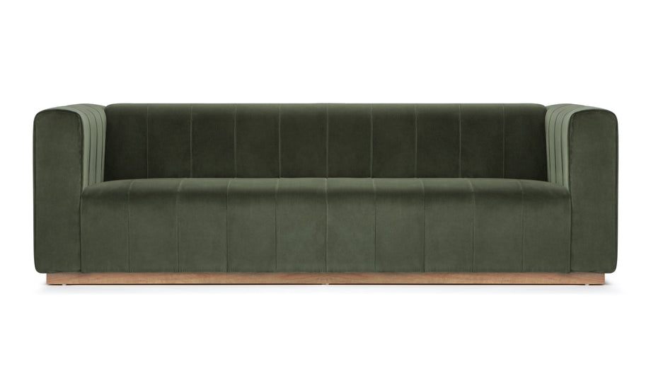 TheoTheo - Theo Three Seater Sofa, Seaglass Velvet