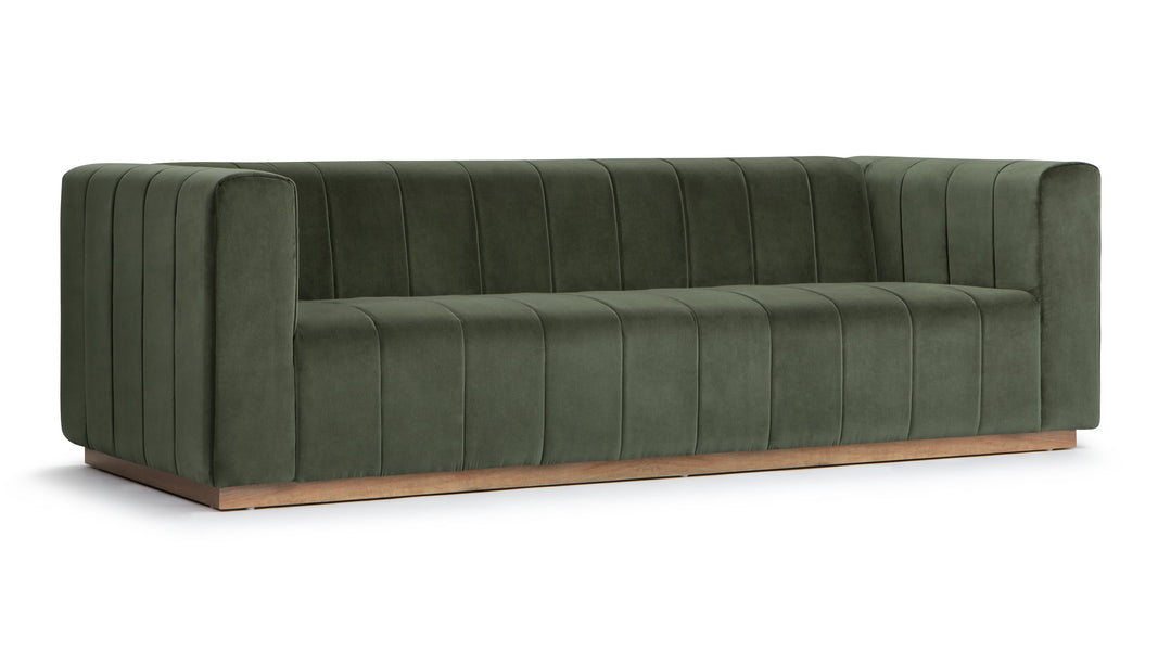 TheoTheo - Theo Three Seater Sofa, Seaglass Velvet