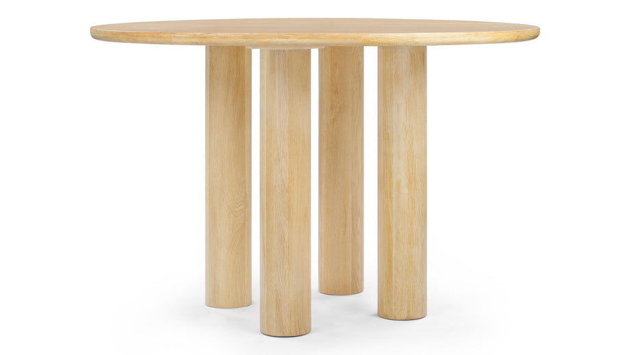 AmalfiAmalfi - Amalfi Round Dining Table, Light Oak, 124cm