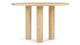 Amalfi - Amalfi - Amalfi Round Dining Table, Light Oak, 124cm - Image 3