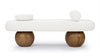 Odell - Odell - Odell Bench, Warm White Boucle - Image 1