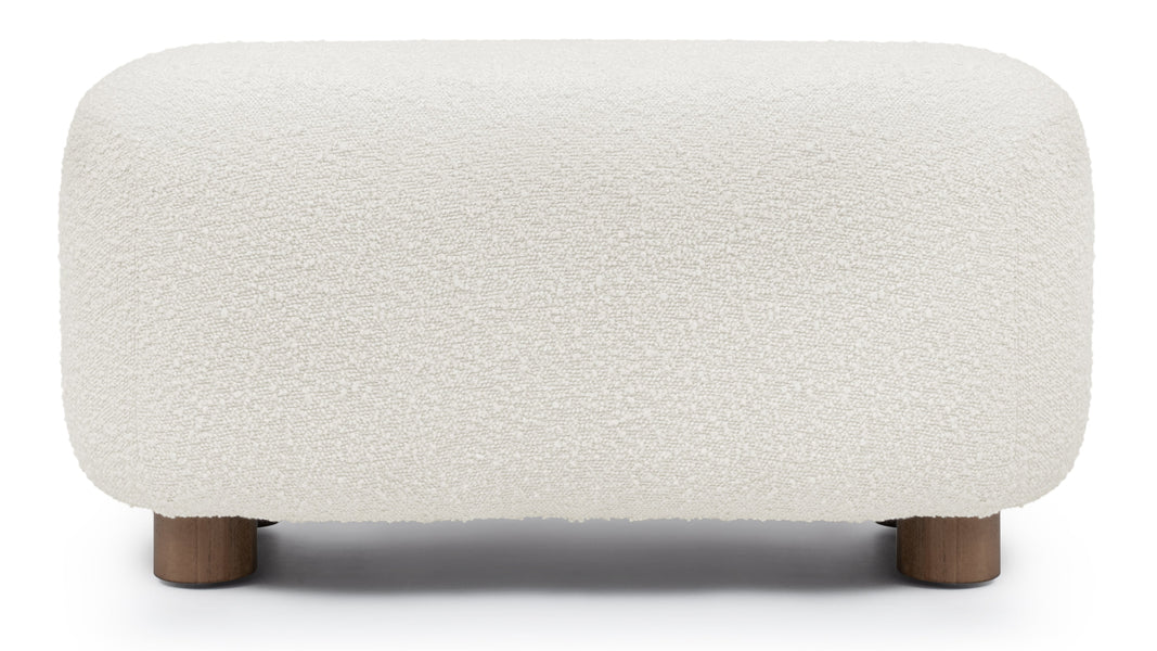 JensenJensen - Jensen Ottoman, Warm White Boucle