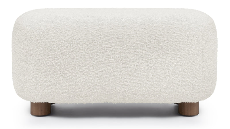 JensenJensen - Jensen Ottoman, Warm White Boucle