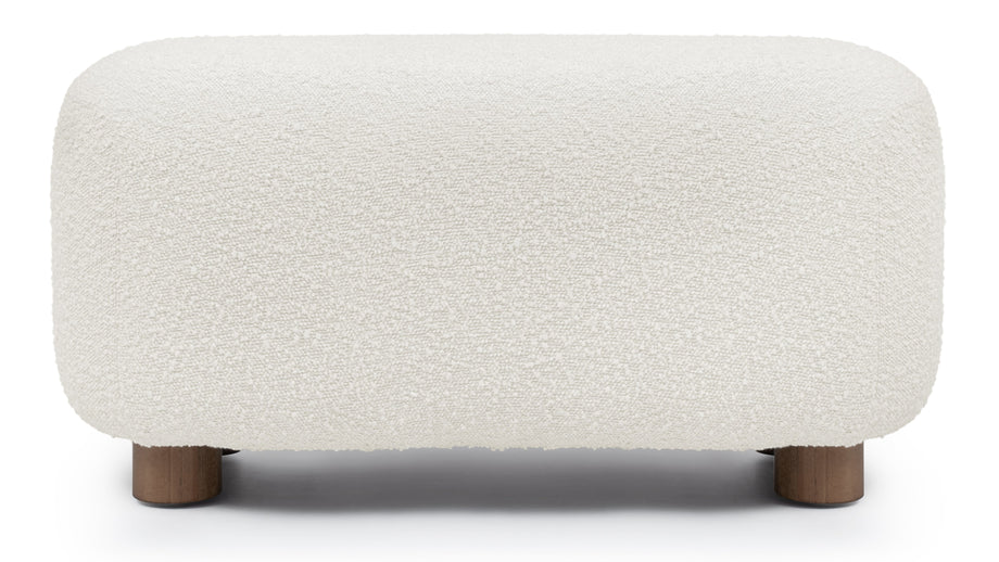 JensenJensen - Jensen Ottoman, Warm White Boucle