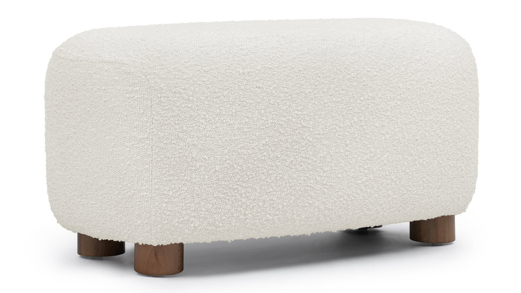 JensenJensen - Jensen Ottoman, Warm White Boucle