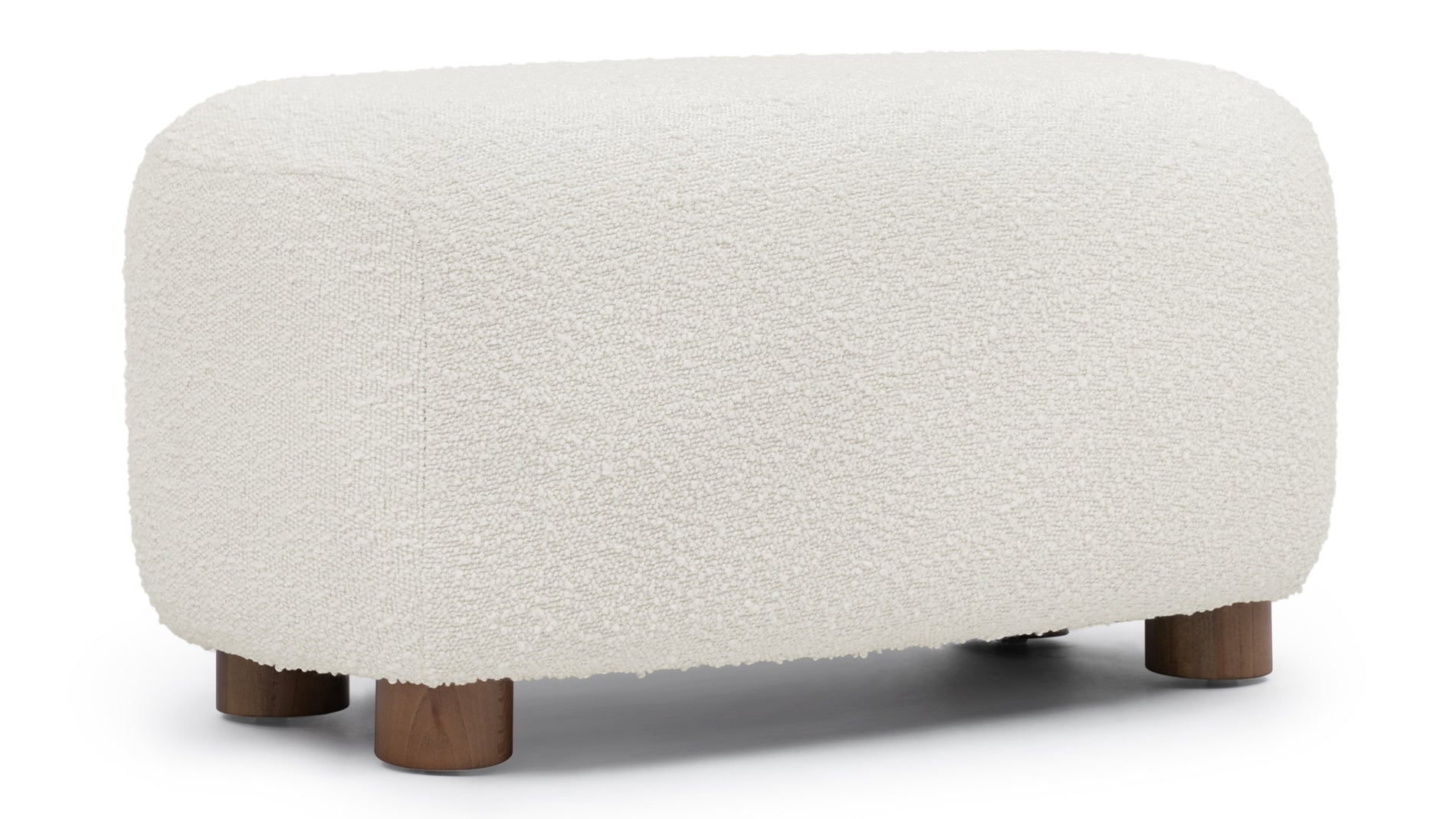 JensenJensen - Jensen Ottoman, Warm White Boucle