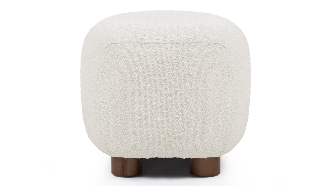 JensenJensen - Jensen Ottoman, Warm White Boucle