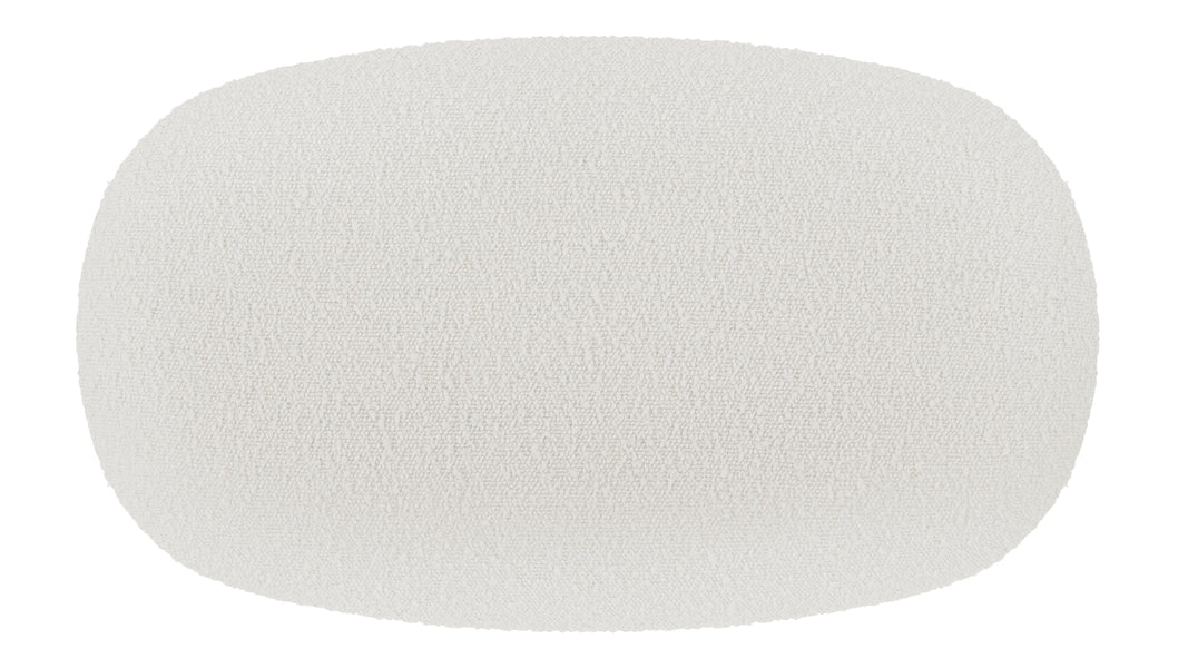 JensenJensen - Jensen Ottoman, Warm White Boucle