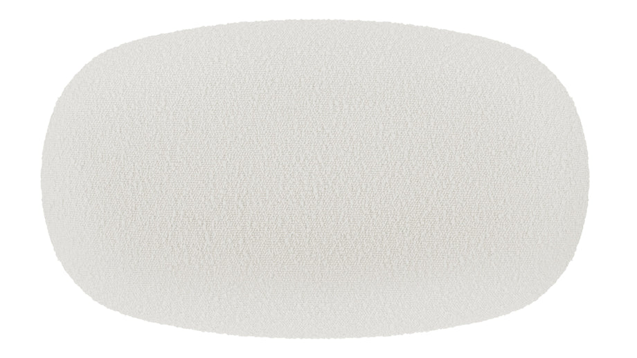 JensenJensen - Jensen Ottoman, Warm White Boucle