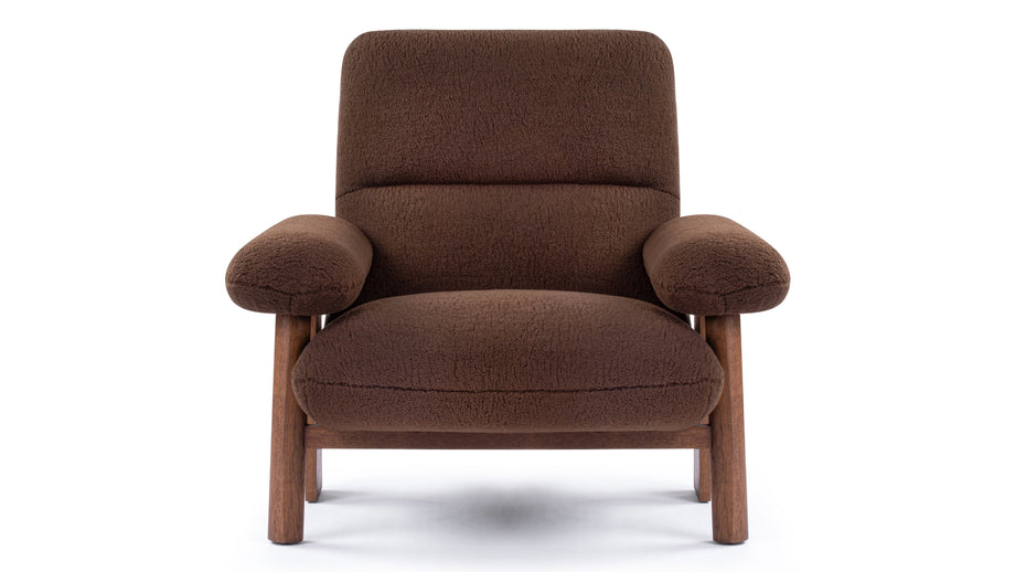 BrasiliaBrasilia - Brasilia Lounge Chair, Cafe Noir Vegan Fur