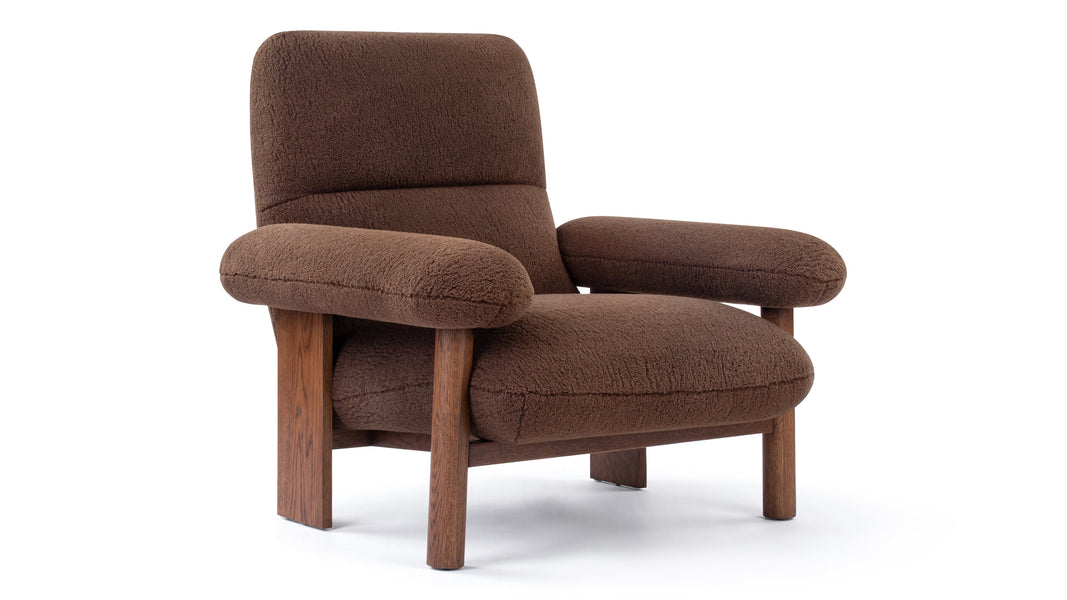 BrasiliaBrasilia - Brasilia Lounge Chair, Cafe Noir Vegan Fur