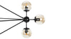 Moto - Moto - Moto Chandelier, Large, Smoked Glass and Black - Image 8