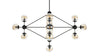 Moto - Moto - Moto Chandelier, Large, Smoked Glass and Black - Image 3