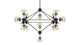 Moto - Moto - Moto Chandelier, Large, Smoked Glass and Black - Image 4