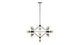 Moto - Moto - Moto Chandelier, Large, Smoked Glass and Black - Image 6