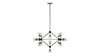Moto - Moto - Moto Chandelier, Large, Smoked Glass and Black - Image 6