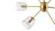 Grace - Grace - Grace Chandelier, Brass and Smoked Glass - Image 7