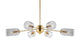 Grace - Grace - Grace Chandelier, Brass and Smoked Glass - Image 2