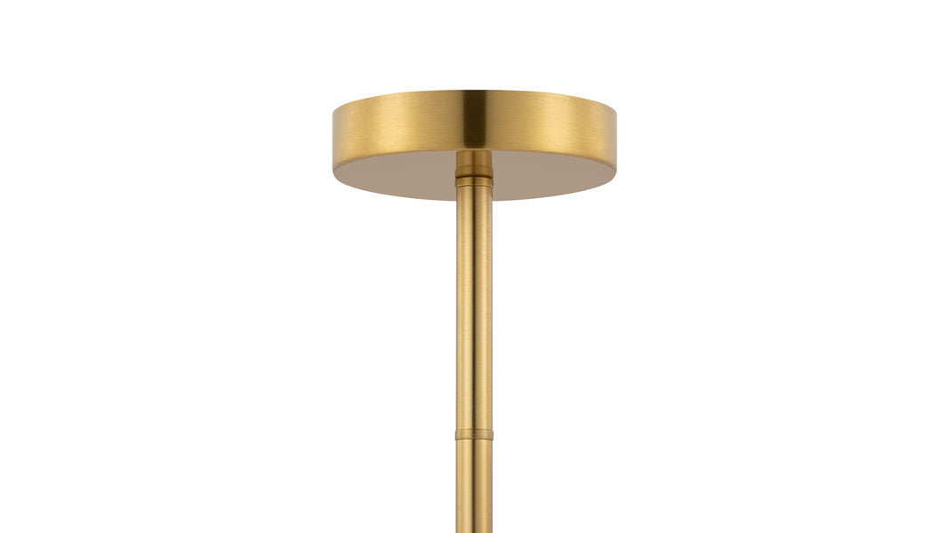 GraceGrace - Grace Chandelier, Brass and Smoked Glass