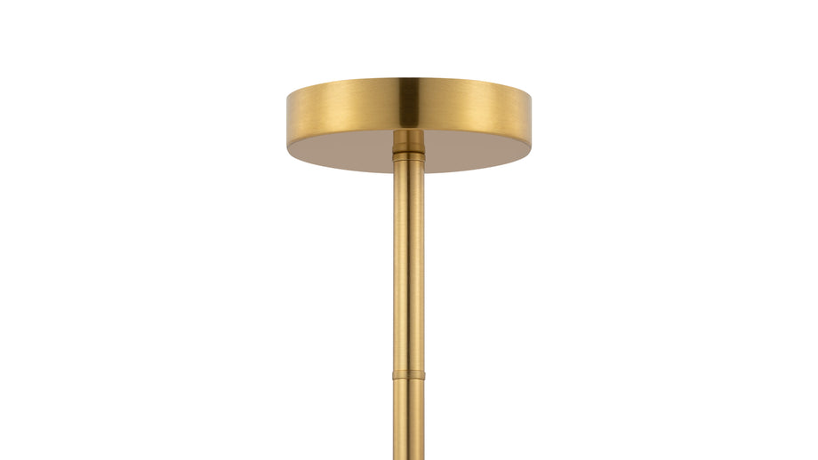 GraceGrace - Grace Chandelier, Brass and Smoked Glass