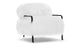 Brussels - Brussels - Brussels Lounge Chair, White Mongolian Wool - Image 2