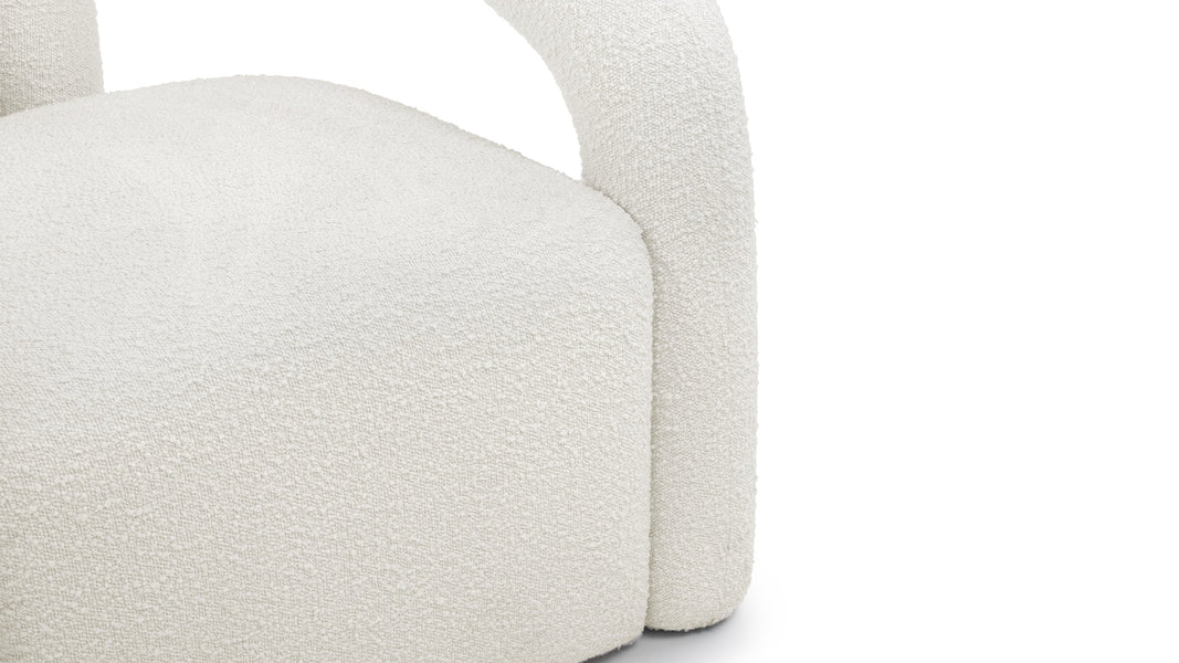 DeuxDeux - Deux Lounge Chair, White Boucle