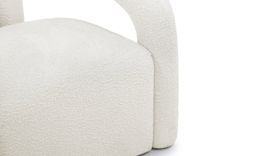 DeuxDeux - Deux Lounge Chair, White Boucle