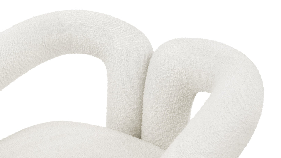 DeuxDeux - Deux Lounge Chair, White Boucle