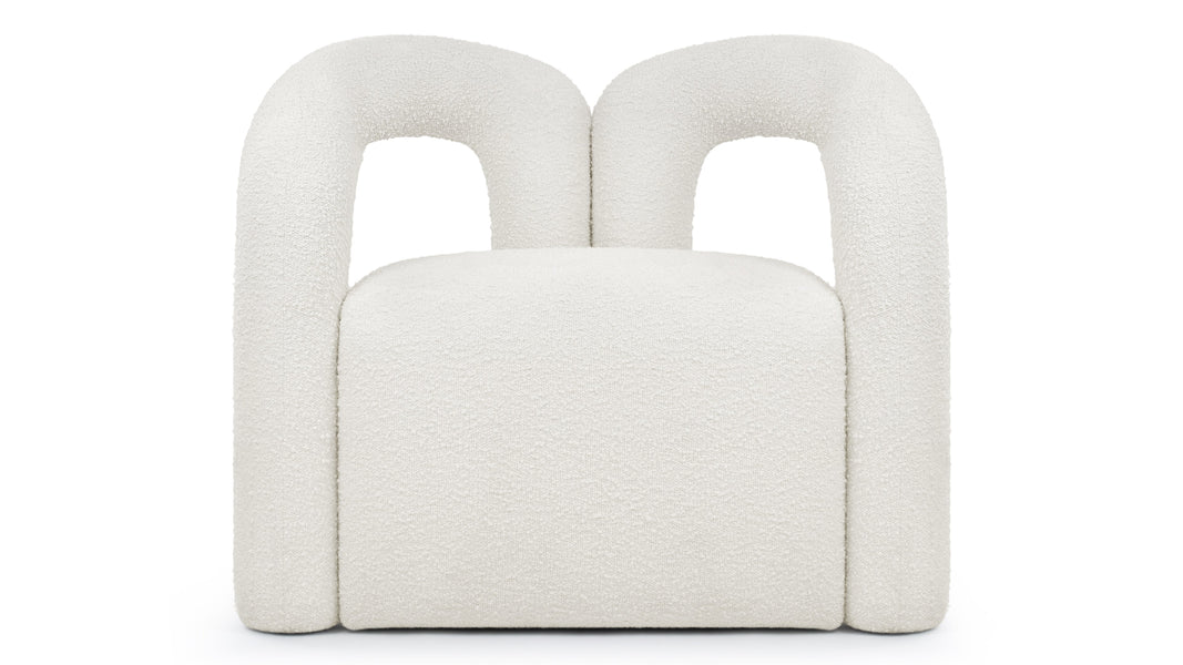 DeuxDeux - Deux Lounge Chair, White Boucle