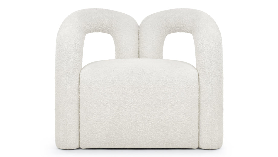 DeuxDeux - Deux Lounge Chair, White Boucle