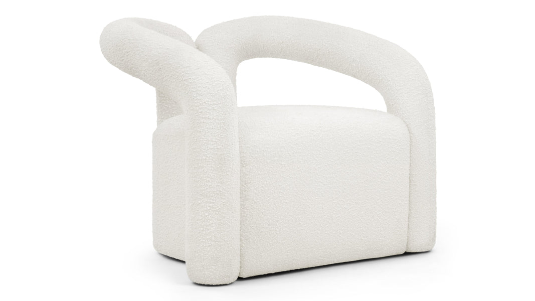DeuxDeux - Deux Lounge Chair, White Boucle
