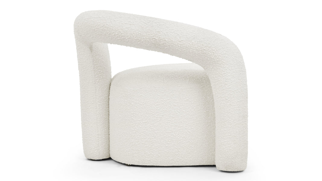 DeuxDeux - Deux Lounge Chair, White Boucle
