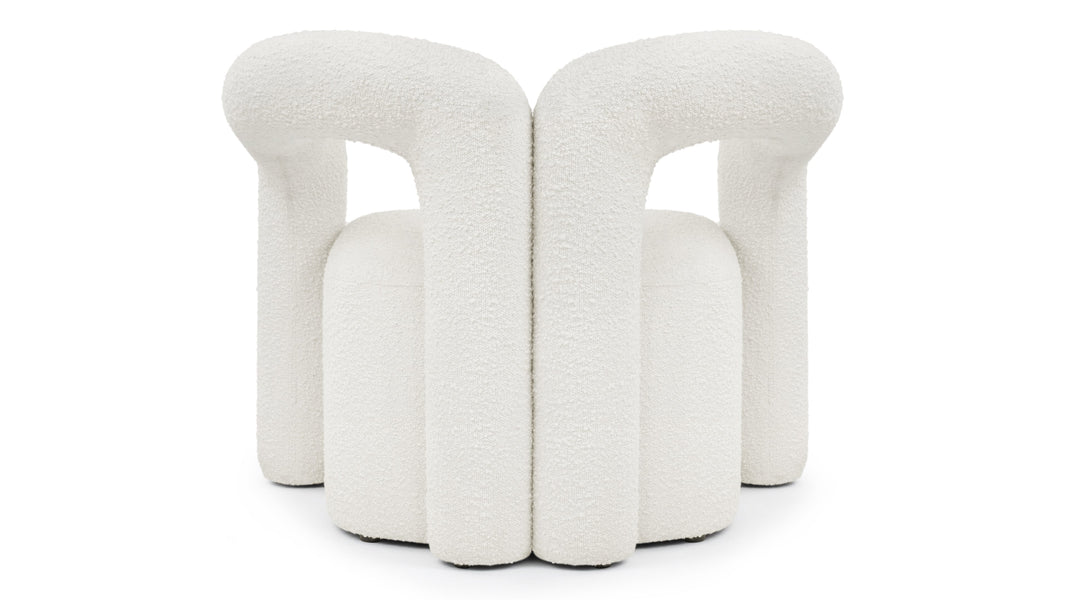 DeuxDeux - Deux Lounge Chair, White Boucle